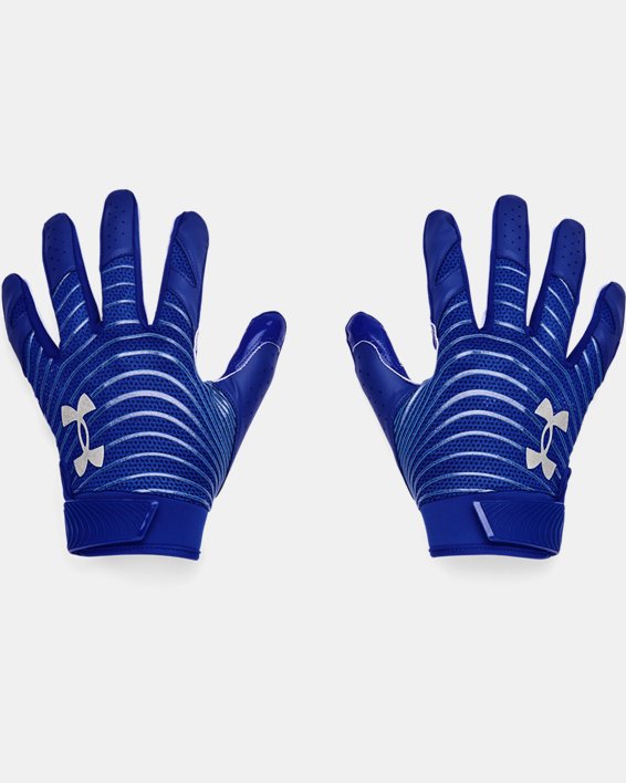 Men's UA Blur Football Gloves, Blue, pdpMainDesktop image number 0